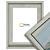 500-020 Baklijst 3D Wood - Light Gray - 4,3 cm diep