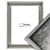 900-101 Baklijst Alto - Bladzilver - 4 cm diep profiel