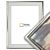 550-032 Baklijst Michelangelo d'Argento - Canvaslijst - Glans Zilver met Wit