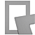 W1035_WT4822 Passe-partout - Cementgrijs met witte kern