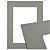 Passe-partout - Grijs linnen