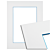 86224 Passe-partout - Wit met blauwe kern