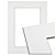 126224 Passe-partout - Wit met groene kern