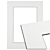 66224_5754 Passe-partout - Wit met zwarte kern