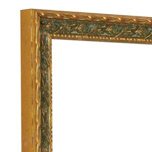 550-049 Barok Fotolijst - Goud met Groen