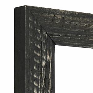 099-705 Fotolijst zwart met houtworm gaatjes, 29,7x42cm(a3)