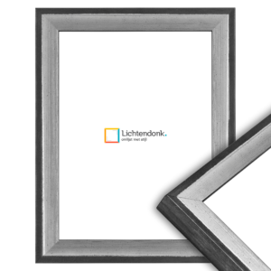 1079-432 Fotolijst Antraciet met Zilver, 50x70cm