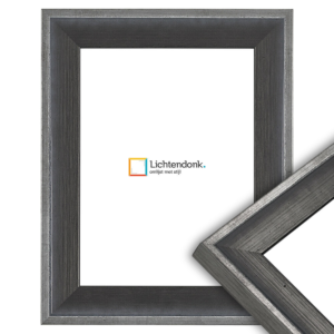 1096-431 Fotolijst - Platina-grijs en zilver, 50x70cm