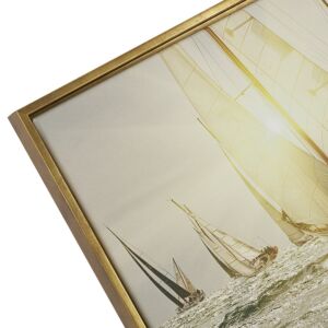 546F-221G Baklijst Neroro Stretto - Canvaslijst - Zwart met goud, 50x70cm