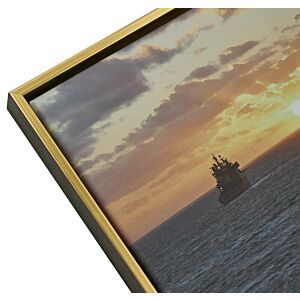 500-005 Baklijst Spazzo Oro - Canvaslijst - Geborsteld Goud, 70x70cm