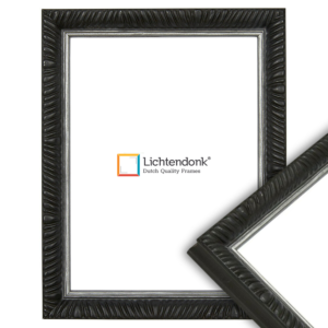 215-059 Fotolijst mat zwart barok, 50x70cm
