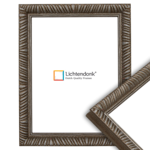 215-629 Fotolijst oud zilver barok, 50x70cm