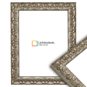 219-725 Fotolijst antiek zilver barok, 50x70cm