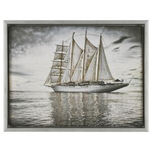 546F-221G Baklijst Neroro Stretto - Canvaslijst - Zwart met goud, 30x30cm