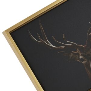 546F-221G Baklijst Neroro Stretto - Canvaslijst - Zwart met goud, 30x30cm