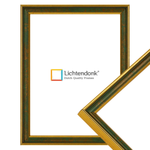 28-93 Groen/gouden fotolijst