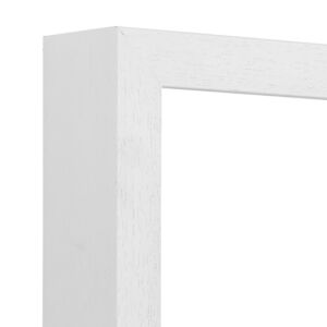 550-005 Fotolijst - Wit met zichtbare houtnerf - 7 cm hoog profiel, 13x18cm