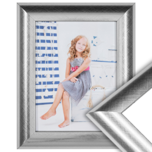35-103 Zilver fotolijst met krasmotief