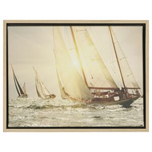 35035-oak Baklijst Oak - Canvaslijst - Zwart met eiken fineer