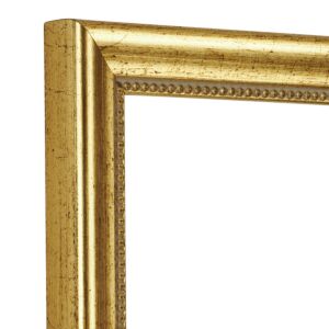 Klassieke Fotolijst - Gepatineerd goud met structuurbies, 18x32cm