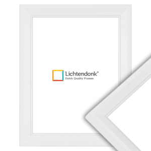 550-013 Fotolijst - Landelijke Stijl - Wit met zichtbare houtnerf