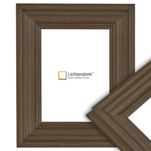 650-011 Design Fotolijst Walnoot – Klassiek en Breed Lijstprofiel