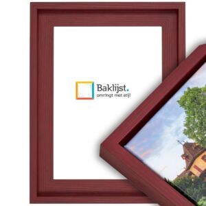 1249-208 Baklijst Legno - Bordeaux Rood - Geribbeld profiel