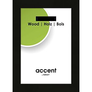 Nielsen Fotolijst - Accent Wood - Zwart, 21x29,7cm(a4)