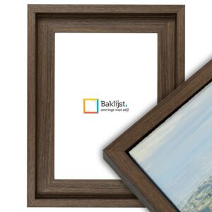 500-025 Baklijst 3D Wood - Warm Walnut - 4,3 cm diep, 24x30cm