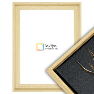 600-018 Baklijst Bologna - Halfrond Profiel - Onbewerkt, 24x30cm