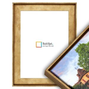 1242-418 Baklijst - Canvaslijst - Industrieel - Goud/messing