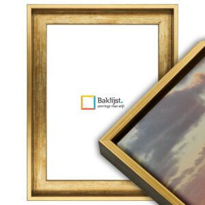 500-005 Baklijst Spazzo Oro - Canvaslijst - Geborsteld Goud