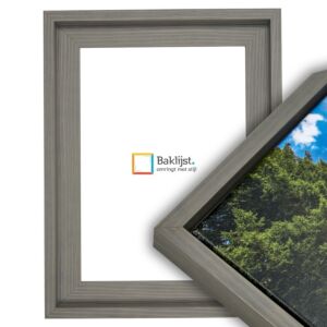 1249-205 Baklijst  Legno - Grijs - Geribbeld profiel