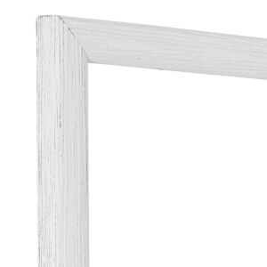 550-10002 Fotolijst - Wit - Halfrond met zichtbare houtnerf, 30x30cm