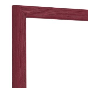 Fotolijst - Bordeauxrood - Halfrond met zichtbare houtnerf, 40x40cm