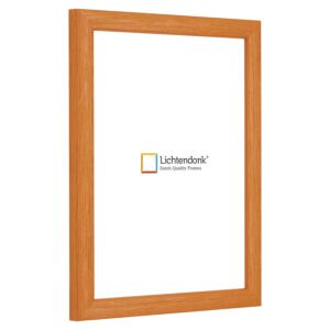 Fotolijst - Oranje - Halfrond met zichtbare houtnerf, 9x13cm