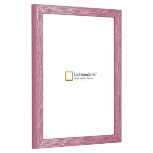 20-55 Fotolijst - Roze - Glitterprofiel met groefjes, 11x15cm
