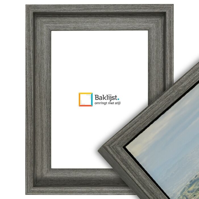 500-023 Baklijst 3D Wood - Warm Gray - 4,3 cm diep