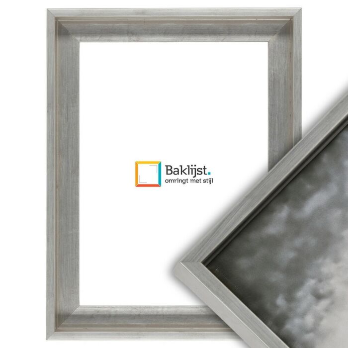 900-101 Baklijst Alto - Bladzilver - 4 cm diep profiel