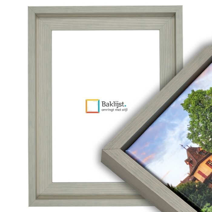 1249-206 Baklijst Legno - Grijs / Groen - Geribbeld profiel