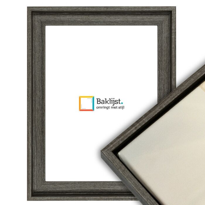 500-053 Baklijst Wood - Greyed Oak - 3,2cm diep