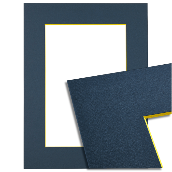 116784 Passe-partout - Blauw met gele kern