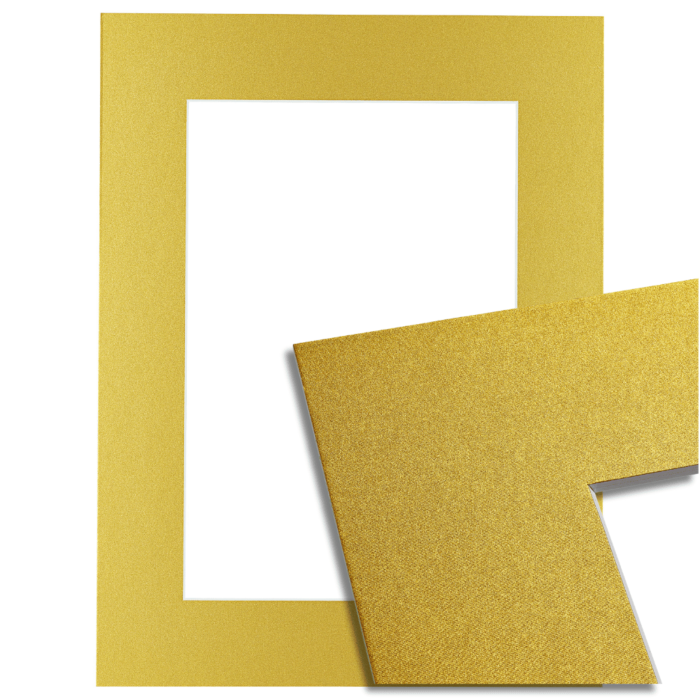 9349 Passe-partout - Metalic goud met witte kern