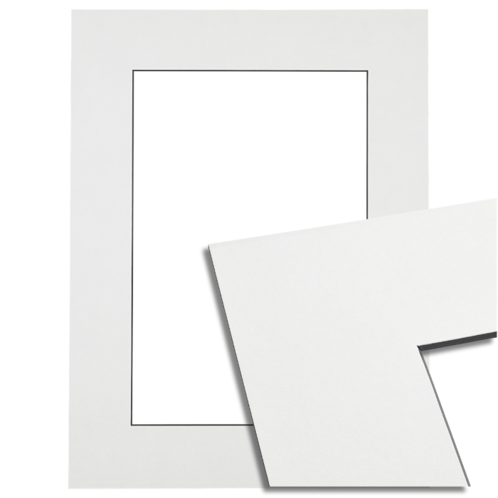 66224_5754 Passe-partout - Wit met zwarte kern
