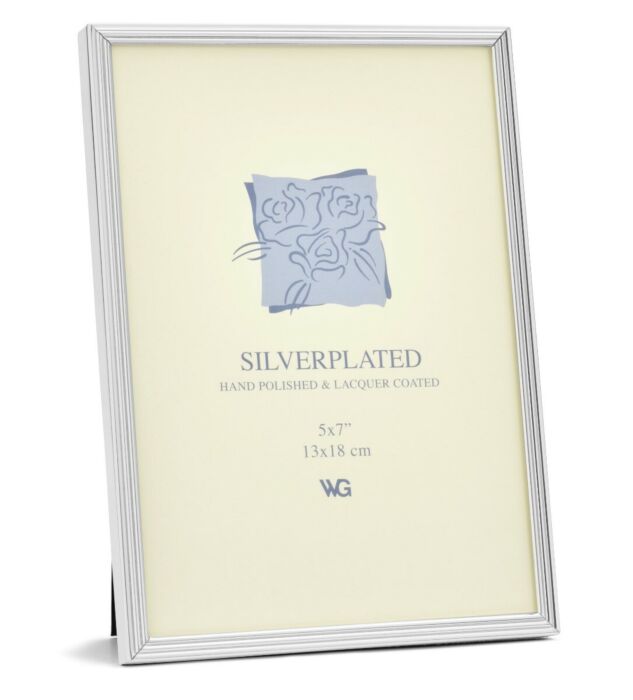 6105 - Silverplated Fotolijst Florence - Ribbel - 13x18