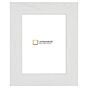 600-070 Moderne Witte Fotolijst met Houtnerf - Strak Design – 4 cm breed