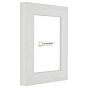 600-070 Moderne Witte Fotolijst met Houtnerf - Strak Design – 4 cm breed