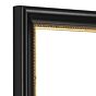 100-006 Klassieke Fotolijst - Zwart met gouden structuurbies