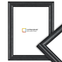 650-006 Fotolijst – Geborsteld Metallic Zwart – Rond profiel