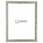 250-041 Fotolijst – Pastel Groen met Zilver - Witte zijkant - Smal Lijstprofiel
